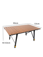 Table à œufs relevable Chanodug Large Iron FX-7150-7151 à grain de bois pour le camping, fabricants de tables pliantes à grain de bois personnalisées