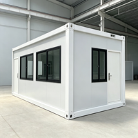 Maison conteneur préfabriquée pliable en Z et en X, étanche, modulaire, mini-maison, dortoir de chantier, boutique, cabane