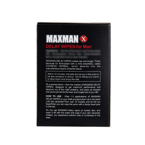 Trending produtos 2025 recém-chegados Maxman <span class=keywords><strong>Wipes</strong></span> Longo Tempo Sexo Ejaculação Atraso Produtos Maxman Delay <span class=keywords><strong>Wipes</strong></span> - Product Image 2