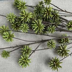 Plantas Artificiales de Camptotheca, Ramo para Decoración de Oficina, Jardín y Hogar, Flor Artificial de Imitación Personalizable - Product Image 3