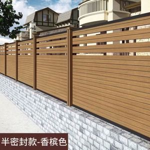 Paneles de Cerca de Extrusión de Compuesto de Madera y Plástico (WPC) para Jardín y Hogar, Resistentes al Agua y Fáciles de Montar - Product Image 2