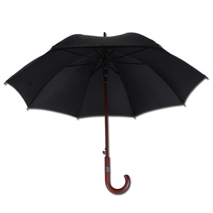 Promotional Wood/Bamboo J-Handle <b>Automatic</b> Open Premium Stick <b>Umbrella</b> Sun Straight <b>Umbrella</b> Custom Long Bone <b>Umbrella</b> Auto Open - Product Image 3