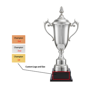 South America Modern Popular Soccer Competition Champion Trophy Awards Large Heavy Metal Crafts Handmade Football Trophy