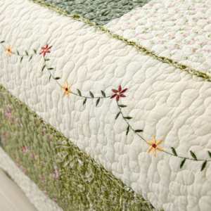 Juego de Ropa de Cama de Algodón Queen, Juego de Cubrecama con Diseño de Patchwork para Cama Queen Size con Fundas de Almohada - Product Image 2