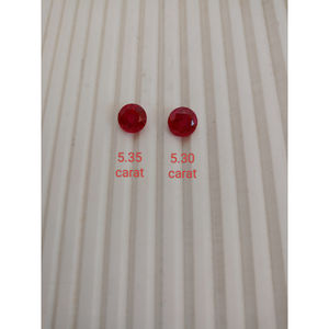 Rubí Cultivado en Laboratorio, Corte Redondo, Gema Suelta, Rojo Intenso, Calidad Premium, Piedra Sintética para Joyería, Hecho a Mano - Product Image 3