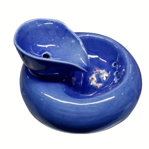 Fontaine d'eau d'aquarium en céramique, bol de circulation automatique portable, alimenté par charge, grande capacité, abreuvoir pour animaux de compagnie - Product Image 3