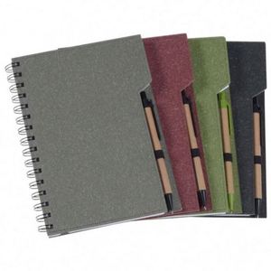 Eco-Friendly Pu Cover A5 Spiral Notebook Silk Screen Printing Business Style Promotional Gift School/Office Custom - Product Image 1