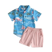 Tenues d'été pour garçons en bas âge, chemises à manches courtes à boutons, shorts décontractés, mélange de coton, ensemble de vêtements de haute qualité pour 2 à 14 ans