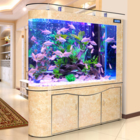 Aquarium en verre rectangulaire de grande taille de haute qualité pour l'élevage de poissons et l'aquaculture, design moderne, utilisation en salon