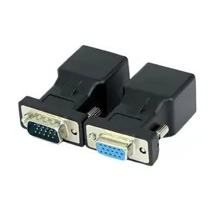 VGA zu RJ45 Adapter Stecker buchse Erweiterung 15-poliger Monitor anschluss zum Netzwerk anschluss/Netzwerk erweiterung vga zu rj45 Konverter