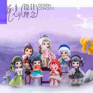 Letsvan Five Generations Caja ciega de <span class=keywords><strong>pera</strong></span> hecha a mano Talla de piedra brillante Adorno de niña linda - Product Image 5