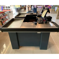 Comptoir de caisse personnalisable pour supermarché et magasin de détail – Poste de caisse simple pour commerces