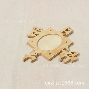 Wooden Photo <b>Frame</b> <b>Square</b> Pine Engraved Custom Shape Tabletop Display - Product Image 2