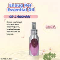 Huile pour pelage d'animaux Enoug, parfum Iris & Freesia, huile essentielle pour le toilettage des chiens et des chats