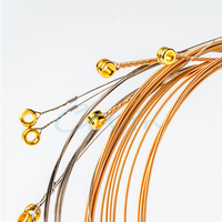 OEM Custom Durable Warm Tone Brass Wound Steel Core Environmental Anti-rust Coated Acoustic Guitar Strings Set Custom Folk