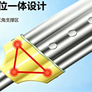 Béquilles sous-bras en acier inoxydable, hauteur réglable, antidérapantes, pour l'aide à la marche quotidienne - Product Image 3