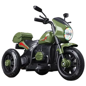 Nueva Venta caliente niños triciclo con pilas paseo en coche 12V eléctrico niños 3 ruedas motocicleta juguetes para 8 años de edad