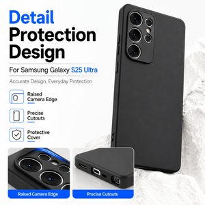 Coque de téléphone souple en TPU mat personnalisée en usine pour <span class=keywords><strong>Samsung</strong></span> <span class=keywords><strong>Galaxy</strong></span> S25 Ultra, protection antidérapante, ajustement fin - Product Image 2