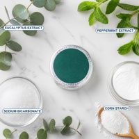 Tablette de douche effervescente OEM ODM à l'eucalyptus et à la menthe 30g, personnalisable avec marque privée, pour un ensemble cadeau spa apaisant et relaxant