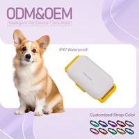 Collier de suivi d'activité pour animaux de compagnie personnalisé, compatible Bluetooth, avec batterie longue durée de 1050 mAh pour chiens et chats