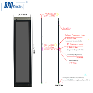Com toque de 4,01 polegadas tela flexível AMOLED com 192x960 resolução Interface MIPI IPS <span class=keywords><strong>LCD</strong></span> <span class=keywords><strong>Module</strong></span> para dispositivos Wearable - Product Image 2