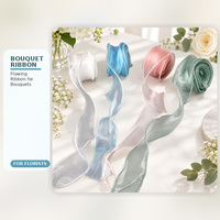 Pita Organza Fishtail Transparan dalam Berbagai Warna untuk Pembungkus Bunga, Kemasan Hadiah, dan Dekorasi DIY