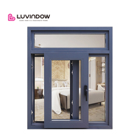 Decoración de casa moderna Ventanas corredizas coloniales negras Imágenes baratas Fabricantes Precio al por mayor Ventanas de aluminio