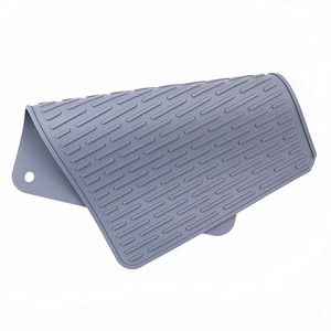 Snel Droogende Siliconen Afdruipmat 100% BPA-Vrij Siliconen Waterfiltermat Gemakkelijk te Reinigen Spoelbakmat Antislip Siliconen Droogmat - Product Image 3