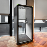 Cabine de réunion acoustique portable insonorisée, cabine téléphonique mobile privée pour appels téléphoniques