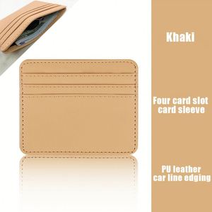 กระเป๋าใส่บัตร X418 ขายดี กระเป๋าใส่เหรียญ กระเป๋าใส่เอกสาร กระเป๋าใส่บัตรธุรกิจแบบกำหนดเอง กระเป๋าใส่บัตรหนัง PU - Product Image 4