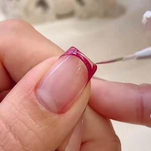 Double Head Nail Wire Drawing Pen Professional Nail Supplier Factory Customized 7mm 11m 9mm 12mm 15mm Nail Art <b>Brush</b> - Product Image 5