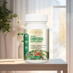 Vente en gros de supplément de cortisol 10 en 1 de haute qualité soulagement du stress soutien de l'humeur complément alimentaire 60 capsules - Product Image 5