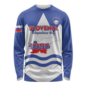 Vente en gros de chemise de hockey à manches longues drapeau national de la Slovénie Original maillot d'entraînement à motif imprimé personnalisé t-shirts à manches longues - Product Image 3