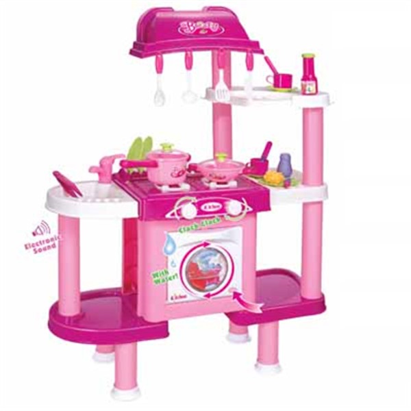 Многофункциональный Дошкольный Игровой Набор Кухонные Игрушки пластик со светом и музыкой