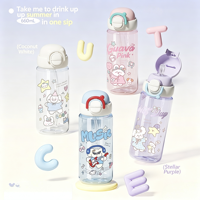 Nouvelle tasse à eau en PP de type paille, revêtement anti-UV, pour printemps-été, design élégant, portable, mignonne, pratique, pour étudiants et usage extérieur