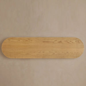 Mobilier moderne, <span class=keywords><strong>Table</strong></span> de contrôle d'entrée <span class=keywords><strong>en</strong></span> <span class=keywords><strong>bois</strong></span> <span class=keywords><strong>massif</strong></span> pour hôtel, <span class=keywords><strong>Console</strong></span> design pour salon, décoration de passage, porche à rainure ovale - Product Image 5