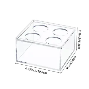 Square Dining Table Decorations Floral Vases Transparent Acrylic Flower Centerpiece Box for Wedding