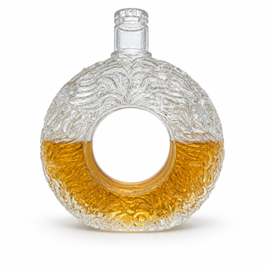 Bouteille en verre vide de style <span class=keywords><strong>XO</strong></span> moderne, best-seller, avec manchon, pour rhum et brandy, compatible avec les étiquettes personnalisées pour spiritueux artisanaux - Product Image 4