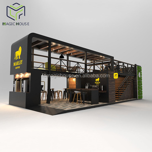 บ้านเวทมนตร์ ร้านอาหาร บาร์ คาเฟ่ โรงแรมเคลื่อนที่ ขนาด 40 ฟุต ทำจากตู้คอนเทนเนอร์ พร้อมล้อ ดีไซน์ทันสมัย ปรับแต่งได้ - Product Image 2
