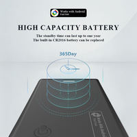 Traceur de cartes en plastique compatible Google Find My pour Android, étanche à la poussière IP6X, pour localiser clés et portefeuille