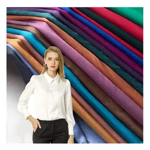 Luxury White 105gsm Silk Crysta Satin Fabric Polyester Shimmer English Satin Drapery Fabric For Women Garment