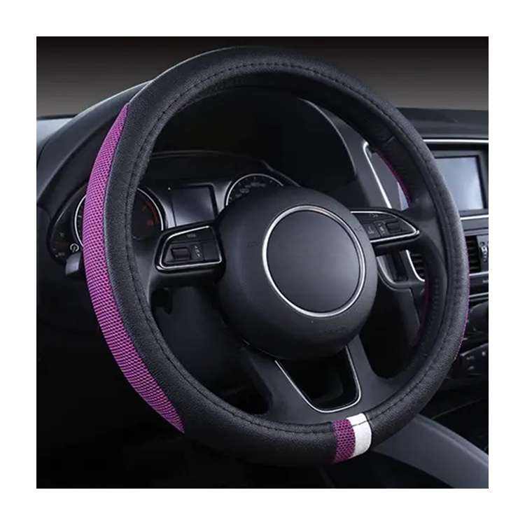 Alfa Romeo Stelvio Steering Wheel Cover STC0019 - Four Seasons Genuine Leather - Xiangta Auto Parts