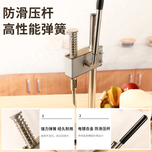 Ouvre-noix manuel en acier inoxydable, machine à découper les coques de jeunes noix de coco, haute efficacité, fonctionnement simple, perçage du cœur, 1 an - Product Image 6