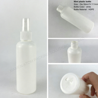 Logo personnalisable impression 90ml HDPE bouteilles cosmétiques en plastique pulvérisateur à pompe emballage scellé de shampooing parfum lotion crème