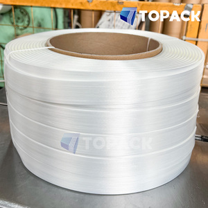 ओम ओटम फैक्ट्री डायरेक्ट पॉलिएस्टर कम्पोजिट स्ट्रैपिंग रोल 13 मिमी 16 मिमी 19 मिमी 25 मिमी 32 मिमी 1/2 5/8 1-1/4 इंच का यार्न स्ट्रैप्स - Product Image 2