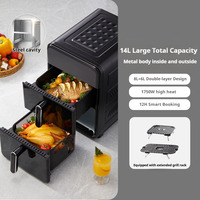 Friteuse à air innovante à double panier, multifonctionnelle, électrique, pour la cuisine domestique, vente en gros OEM ODM personnalisée