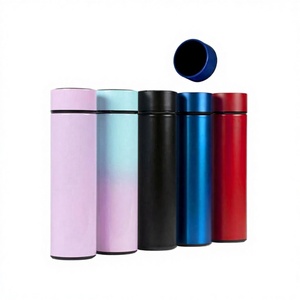 16oz Classic Smart <b>Thermos</b> with Temperature Display Eco-Friendly Stainless Steel Water Bottle for Back to School Custom Logo - Product Image 2