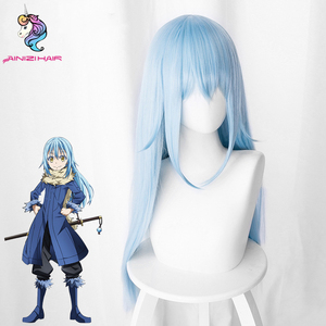 Ainiz การ์ตูนญี่ปุ่นยาวสังเคราะห์สีฟ้าอ่อนตอนนั้นฉันได้กลับชาติมาเกิดเป็นบทบาทเหมือนเมือกจากวิกผมคอสเพลย์ของ <span class=keywords><strong>Rimuru</strong></span> <span class=keywords><strong>Tempest</strong></span> - Product Image 3