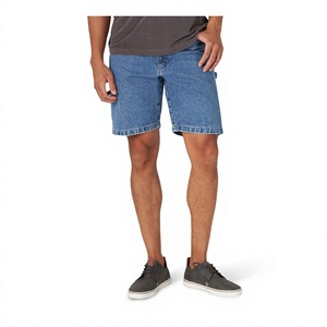 Logo personnalisé Short vieilli Short en jean à la mode Short en jean à taille élastique pour hommes - Product Image 1