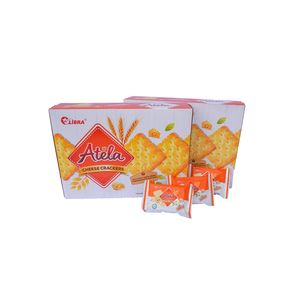 Galletas de Queso Atela LIBRA, Snack Orgánico Premium Horneado, Textura Crujiente, Sabor a Queso, Dulce y Salado, Caja de 204g - Product Image 1